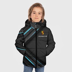 Куртка зимняя для мальчика PORSCHE, цвет: 3D-черный — фото 2