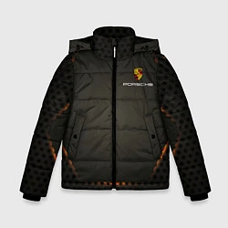 Куртка зимняя для мальчика PORSCHEспина, цвет: 3D-черный