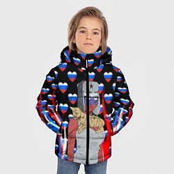 Куртка зимняя для мальчика CountryHumans, цвет: 3D-черный — фото 2