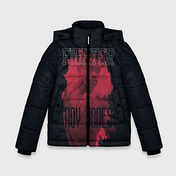 Куртка зимняя для мальчика Fighter, цвет: 3D-черный