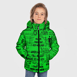 Куртка зимняя для мальчика GREEN BILLIE EILISH, цвет: 3D-черный — фото 2