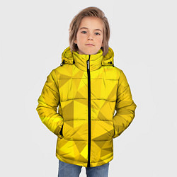 Куртка зимняя для мальчика YELLOW ABSTRACT, цвет: 3D-светло-серый — фото 2
