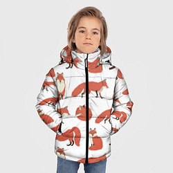 Куртка зимняя для мальчика Лисий хвост, цвет: 3D-светло-серый — фото 2