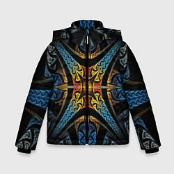Куртка зимняя для мальчика FRACTAL 2020, цвет: 3D-черный
