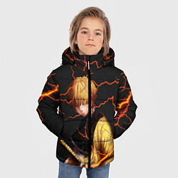 Куртка зимняя для мальчика KIMETSU NO YAIBA, цвет: 3D-красный — фото 2