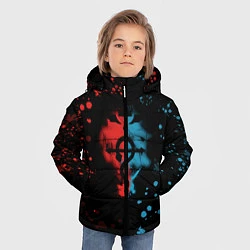 Куртка зимняя для мальчика Стальной алхимик, цвет: 3D-черный — фото 2