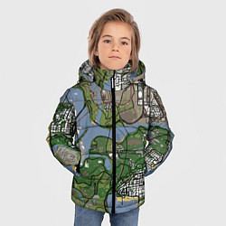 Куртка зимняя для мальчика San andreas, цвет: 3D-черный — фото 2