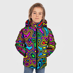 Куртка зимняя для мальчика Психоделика, цвет: 3D-черный — фото 2