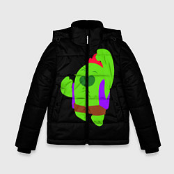 Куртка зимняя для мальчика Brawl Stars Spike, цвет: 3D-черный