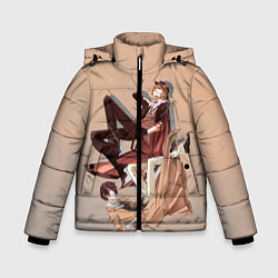Куртка зимняя для мальчика Дазай и Чуя, цвет: 3D-светло-серый