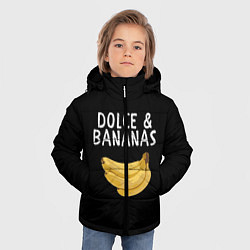 Куртка зимняя для мальчика Dolce and Bananas, цвет: 3D-черный — фото 2