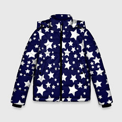 Куртка зимняя для мальчика ЗВЕЗДОЧКИ, цвет: 3D-черный