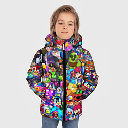 Куртка зимняя для мальчика BRAWL STATS ВСЕ ПЕРСОНАЖИ, цвет: 3D-черный — фото 2