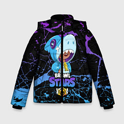 Куртка зимняя для мальчика Brawl Stars Leon Shark, цвет: 3D-черный