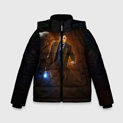 Куртка зимняя для мальчика DAVID TENNANT, цвет: 3D-черный