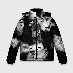 Куртка зимняя для мальчика Ворон, цвет: 3D-черный