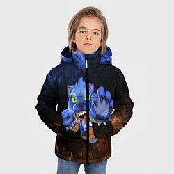 Куртка зимняя для мальчика Brawl stars Leon, цвет: 3D-черный — фото 2