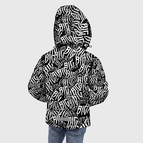 Зимняя куртка для мальчика Little Big / 3D-Светло-серый – фото 4