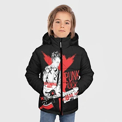Куртка зимняя для мальчика Punk-rock, цвет: 3D-черный — фото 2