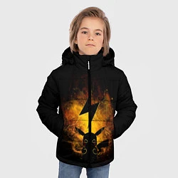 Куртка зимняя для мальчика Пикачу, цвет: 3D-черный — фото 2