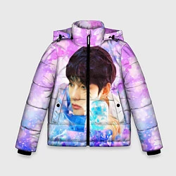 Куртка зимняя для мальчика БТС 2020 Season Greeting Ви V, цвет: 3D-черный
