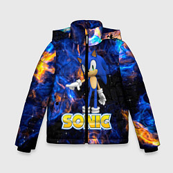Куртка зимняя для мальчика СОНИК, цвет: 3D-черный