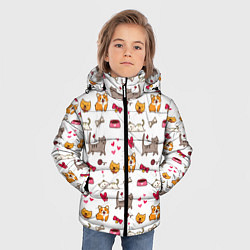 Куртка зимняя для мальчика Домашние питомцы, цвет: 3D-красный — фото 2