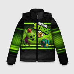 Куртка зимняя для мальчика Brawn stars Spike Спайк, цвет: 3D-черный