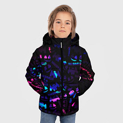 Куртка зимняя для мальчика MARSMELLO NEON, цвет: 3D-черный — фото 2