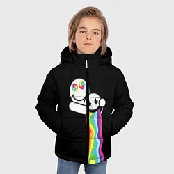 Куртка зимняя для мальчика Биба и Боба Oko, цвет: 3D-черный — фото 2