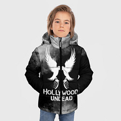 Куртка зимняя для мальчика Hollywood Undead, цвет: 3D-черный — фото 2