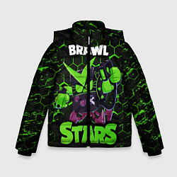Куртка зимняя для мальчика BRAWL STARS VIRUS 8 BIT, цвет: 3D-черный