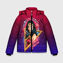 Куртка зимняя для мальчика Wonder Woman, цвет: 3D-красный