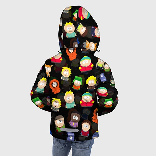 Зимняя куртка для мальчика ЮЖНЫЙ ПАРК / 3D-Светло-серый – фото 4
