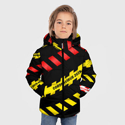 Куртка зимняя для мальчика 2019-nCoV Коронавирус, цвет: 3D-черный — фото 2