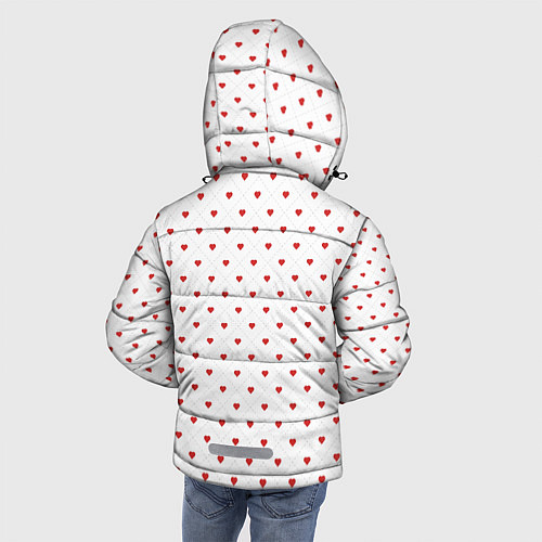 Зимняя куртка для мальчика Корги / 3D-Светло-серый – фото 4