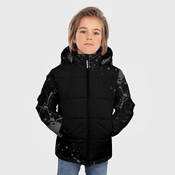 Куртка зимняя для мальчика СЕРЫЕ БРЫЗГИ, цвет: 3D-красный — фото 2