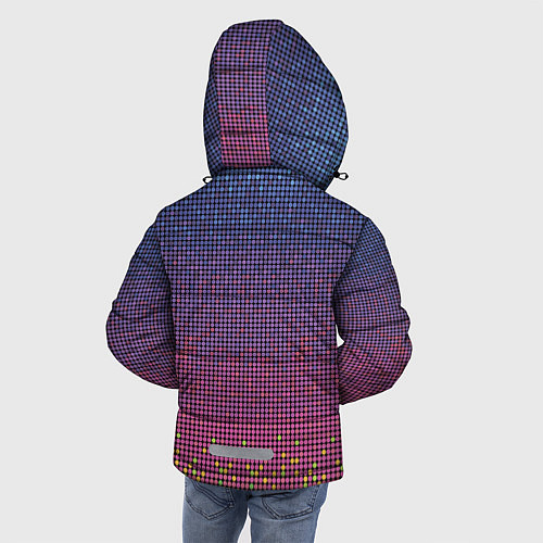 Зимняя куртка для мальчика Ретро узор / 3D-Светло-серый – фото 4