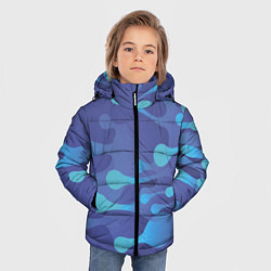 Куртка зимняя для мальчика Абстрактные краски, цвет: 3D-черный — фото 2