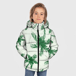 Куртка зимняя для мальчика Пальмовый рай, цвет: 3D-светло-серый — фото 2