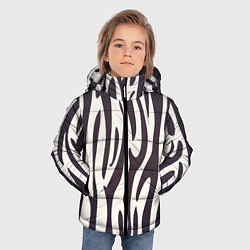 Куртка зимняя для мальчика Я зебра, цвет: 3D-светло-серый — фото 2