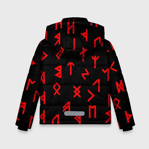 Зимняя куртка для мальчика КРАСНЫЕ РУНЫ / 3D-Красный – фото 2