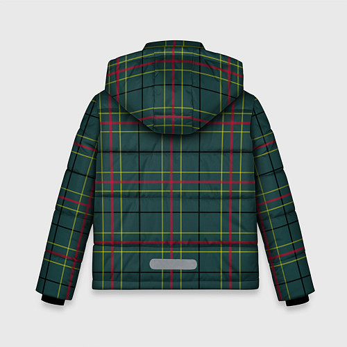 Зимняя куртка для мальчика Шотландка / 3D-Красный – фото 2