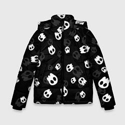 Куртка зимняя для мальчика НЕОНОВЫЕ ЧЕРЕПА, цвет: 3D-черный