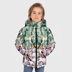 Куртка зимняя для мальчика Туканы, цвет: 3D-черный — фото 2