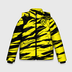 Куртка зимняя для мальчика FC Borussia, цвет: 3D-черный