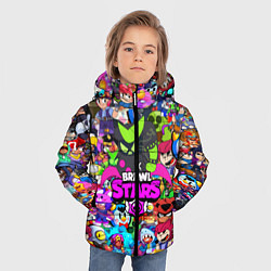 Куртка зимняя для мальчика BRAWL STARS:8 BIT VIRUS, цвет: 3D-черный — фото 2
