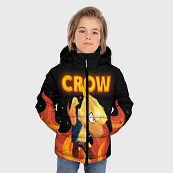 Куртка зимняя для мальчика BRAWL STARS CROW, цвет: 3D-черный — фото 2