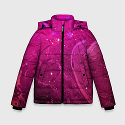 Куртка зимняя для мальчика РОЗОВЫЙ КОСМОС, цвет: 3D-красный