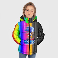 Куртка зимняя для мальчика SONIC 2020, цвет: 3D-черный — фото 2